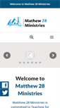 Mobile Screenshot of matthew28ministries.org