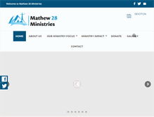 Tablet Screenshot of matthew28ministries.org